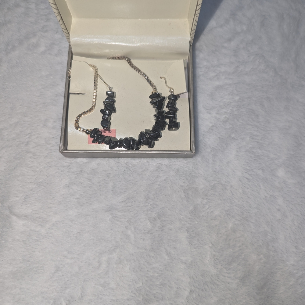 Chic Black Stone Necklace
